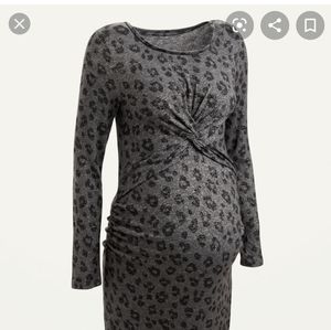 NWT Plush Knit Tie Front Dress